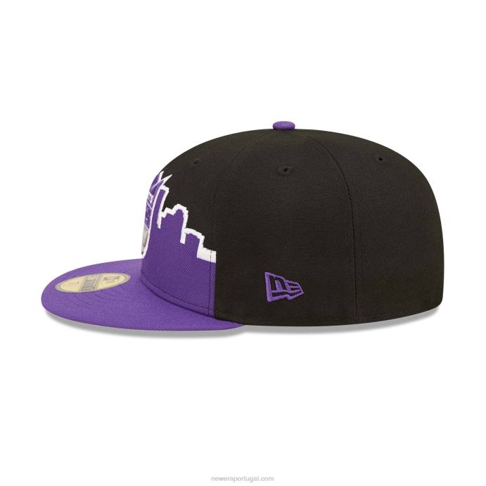FFTN950 New Era Boné sacramento kings nba tip off 2022 preto 59fifty