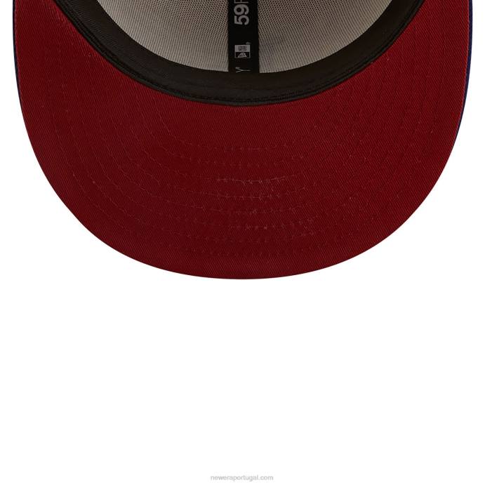 FFTN951 New Era Boné La Dodgers Fall Classic Branco 59 Fifty