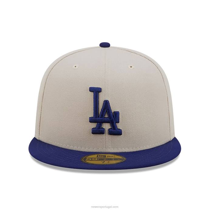 FFTN951 New Era Boné La Dodgers Fall Classic Branco 59 Fifty