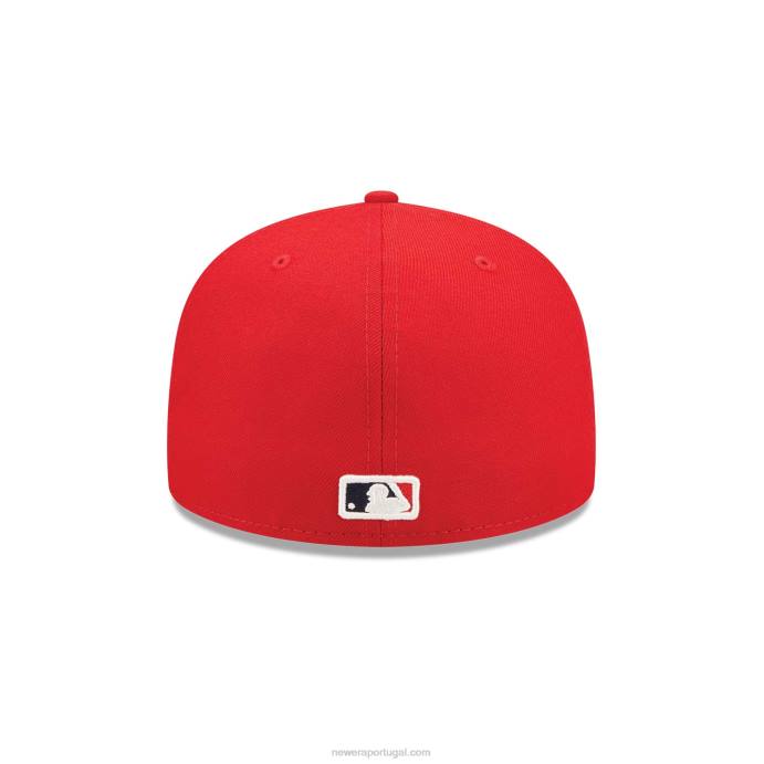FFTN956 New Era st. boné Louis Cardinals aquarela floral vermelho 59fifty