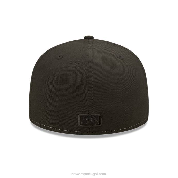 FFTN957 New Era Boné chicago white sox mlb 2 tons preto 59fifty