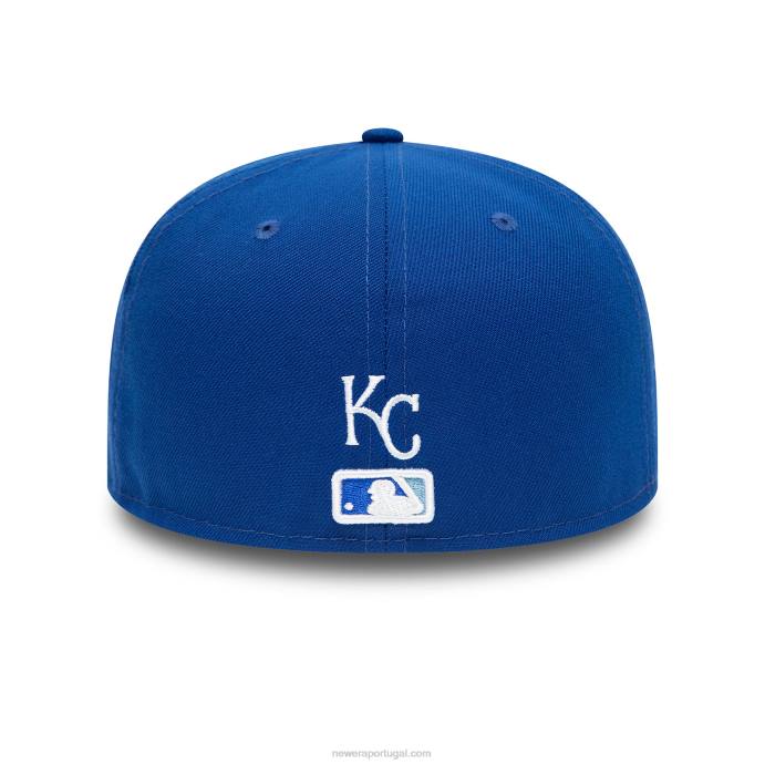 FFTN959 New Era Boné kansas city royals lateral com patch bloom azul 59fifty