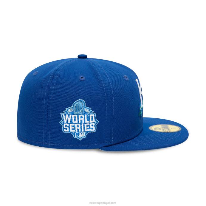FFTN959 New Era Boné kansas city royals lateral com patch bloom azul 59fifty