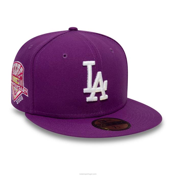 FFTN961 New Era Boné La Dodgers Grape Purple 59Fifty