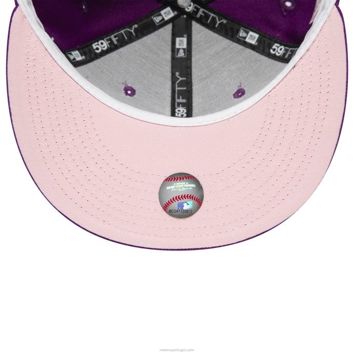 FFTN961 New Era Boné La Dodgers Grape Purple 59Fifty