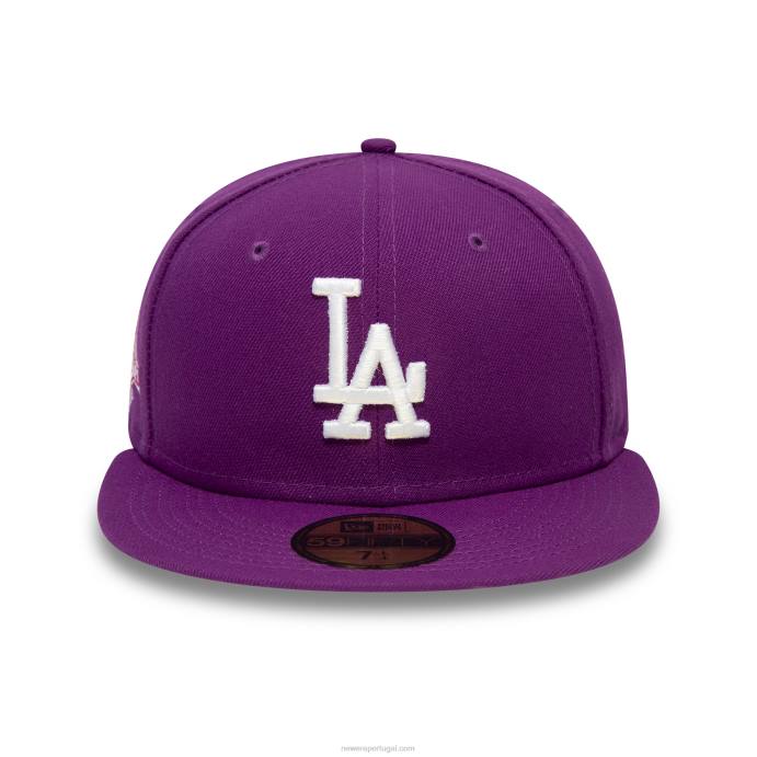 FFTN961 New Era Boné La Dodgers Grape Purple 59Fifty