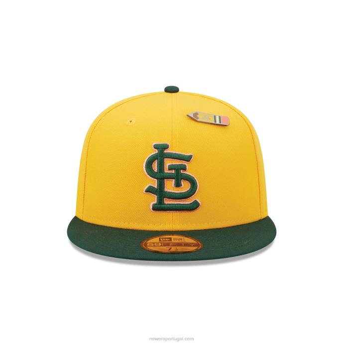 FFTN962 New Era st. boné Louis Cardinals de volta às aulas amarelo 59fifty