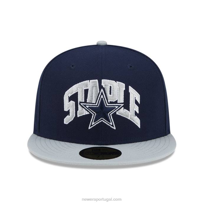 FFTN964 New Era boné ajustado dallas cowboys x marinho 59fifty