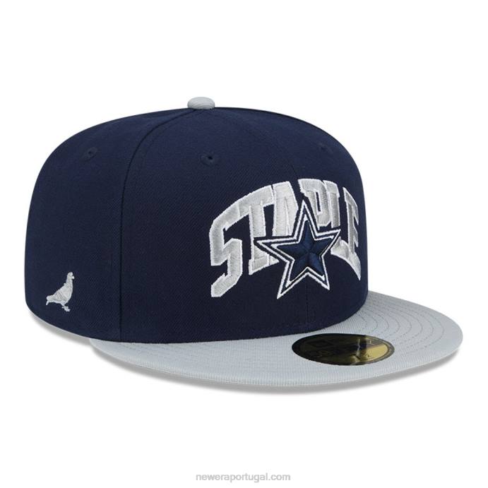 FFTN964 New Era boné ajustado dallas cowboys x marinho 59fifty