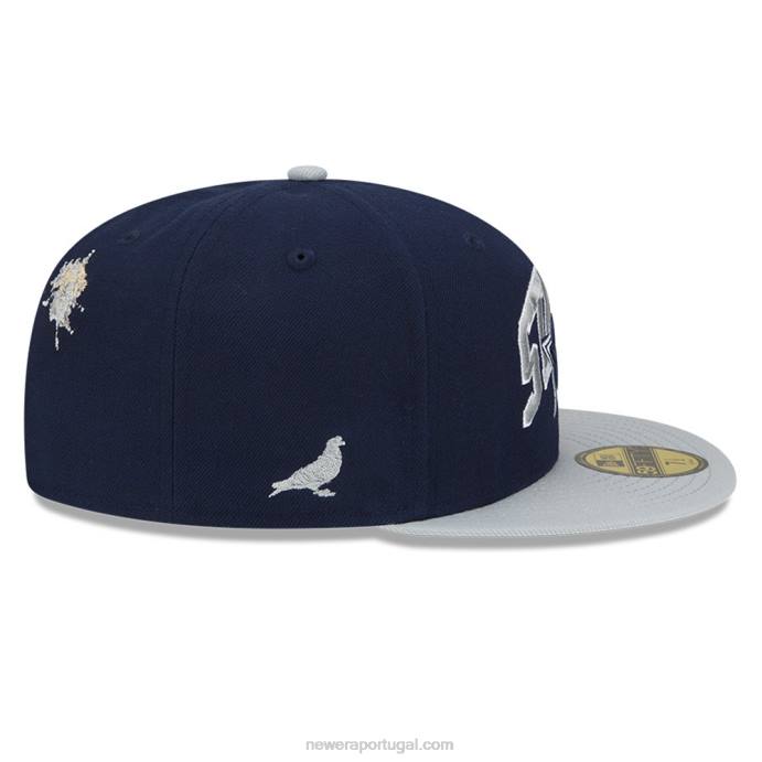 FFTN964 New Era boné ajustado dallas cowboys x marinho 59fifty