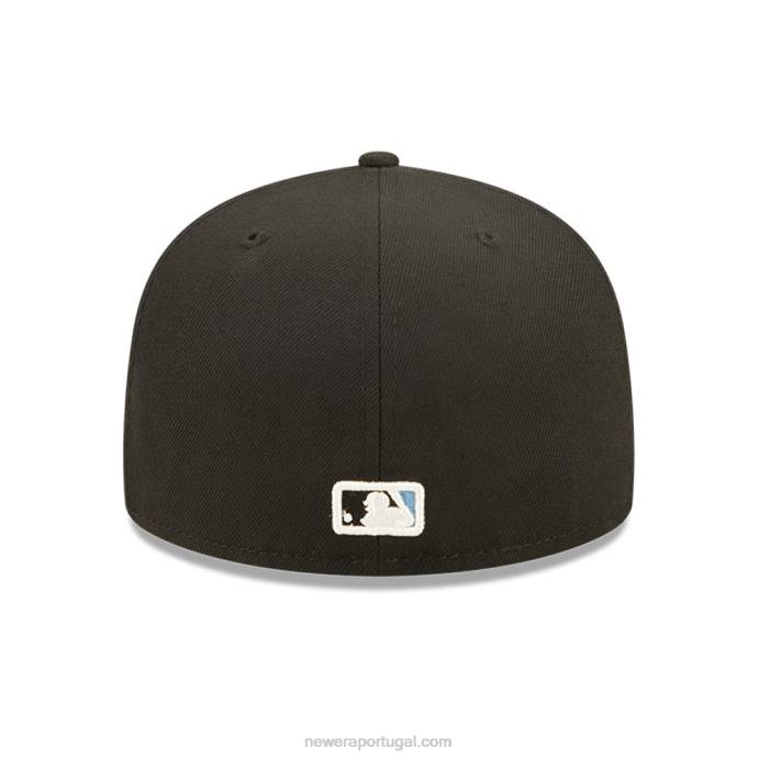 FFTN965 New Era boné justo pittsburgh pirates mlb pop sweat preto 59fifty