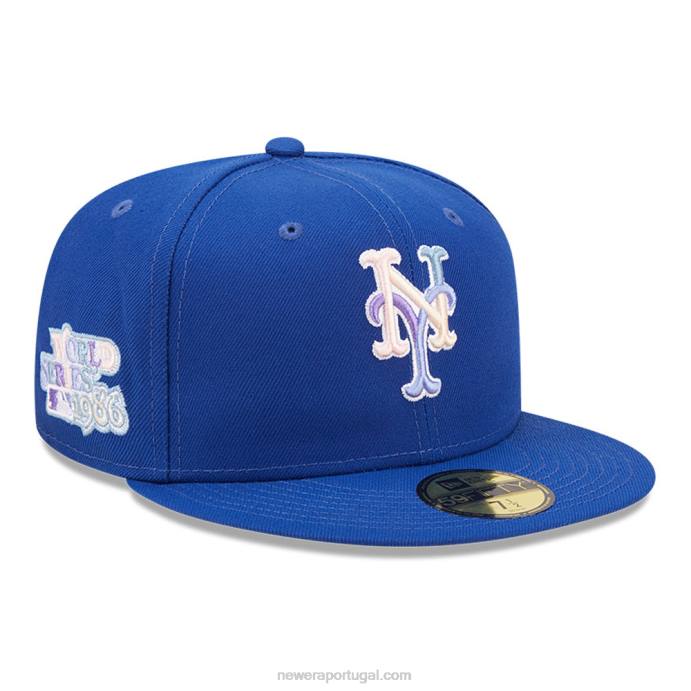 FFTN969 New Era new york mets mlb nightbreak team blue 59fifty boné ajustado