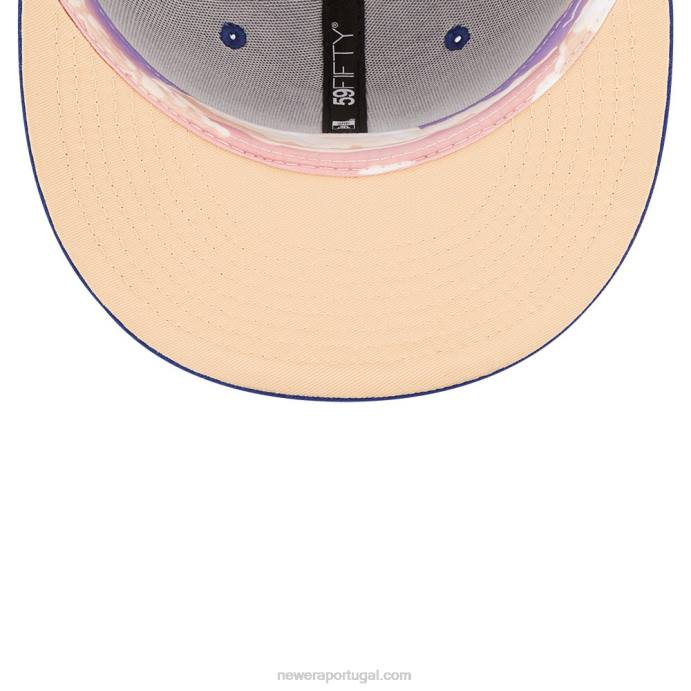 FFTN969 New Era new york mets mlb nightbreak team blue 59fifty boné ajustado