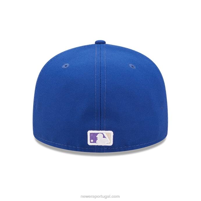 FFTN969 New Era new york mets mlb nightbreak team blue 59fifty boné ajustado