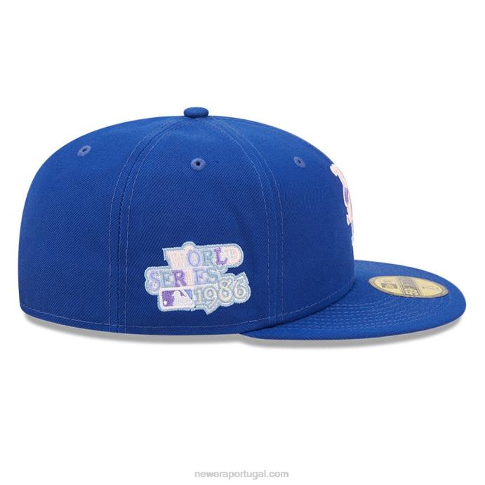 FFTN969 New Era new york mets mlb nightbreak team blue 59fifty boné ajustado