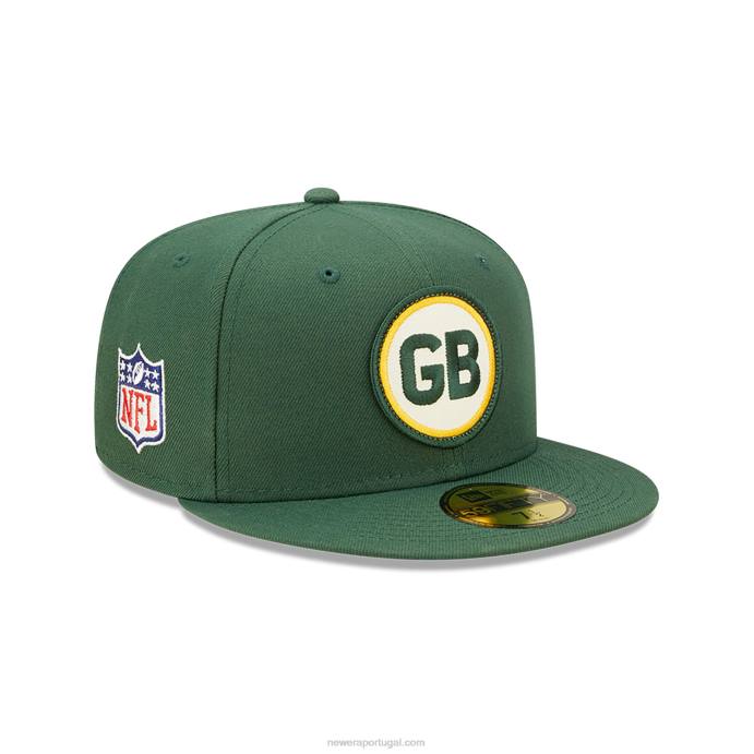 FFTN972 New Era green bay packers nfl sideline 2022 boné verde 59fifty
