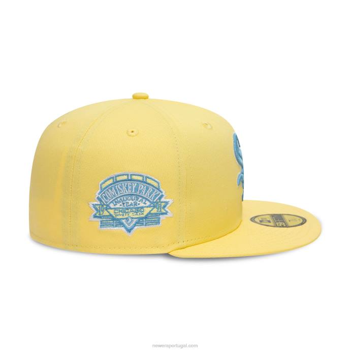 FFTN977 New Era Boné Chicago White Sox Soft Yellow 59Fifty