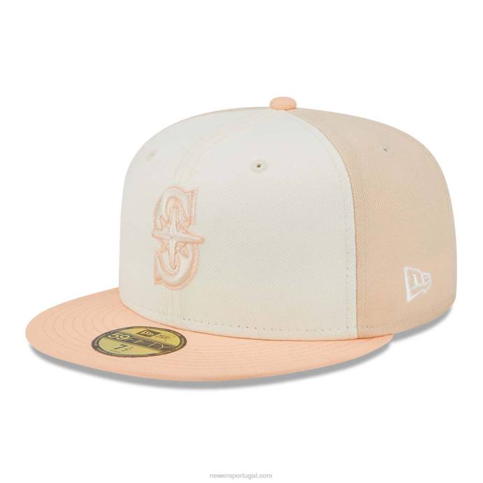 FFTN979 New Era boné ajustado rosa 59fifty de aniversário dos seattle mariners