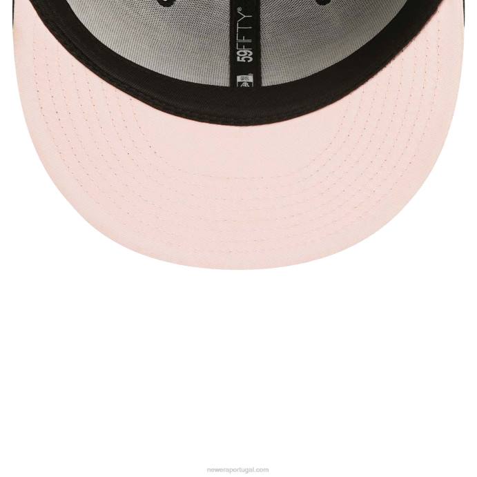 FFTN97 New Era chicago white sox boné bordado coração preto 59fifty