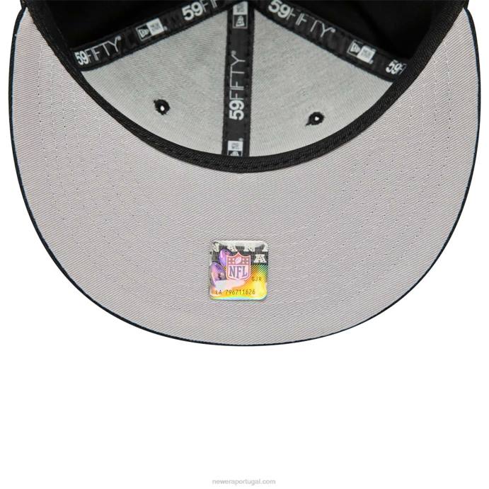 FFTN982 New Era kansas city chiefs team spotlight boné preto 59fifty