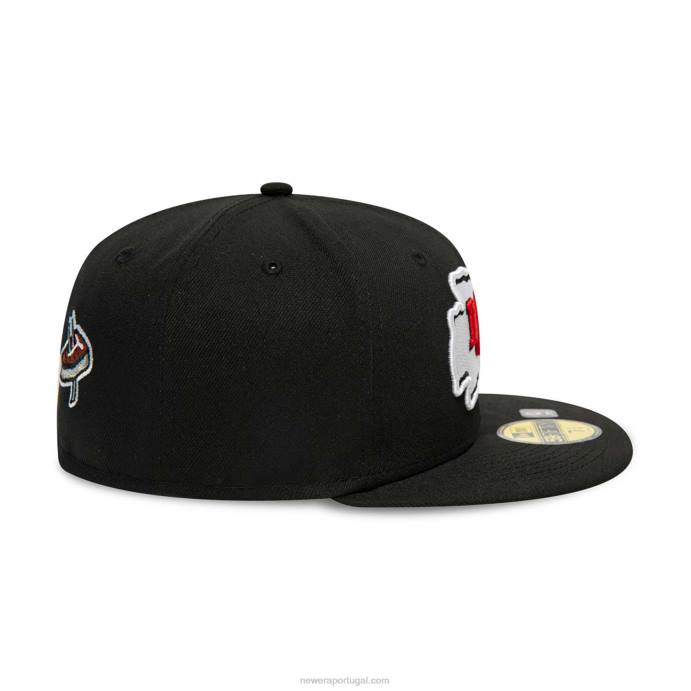 FFTN982 New Era kansas city chiefs team spotlight boné preto 59fifty