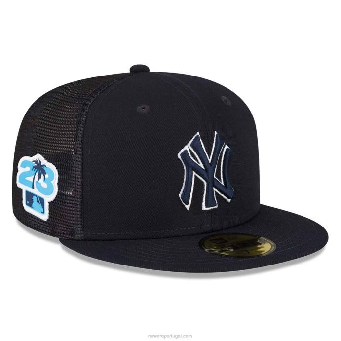 FFTN983 New Era New York Yankees MLB Spring Training Boné Azul 59Fifty