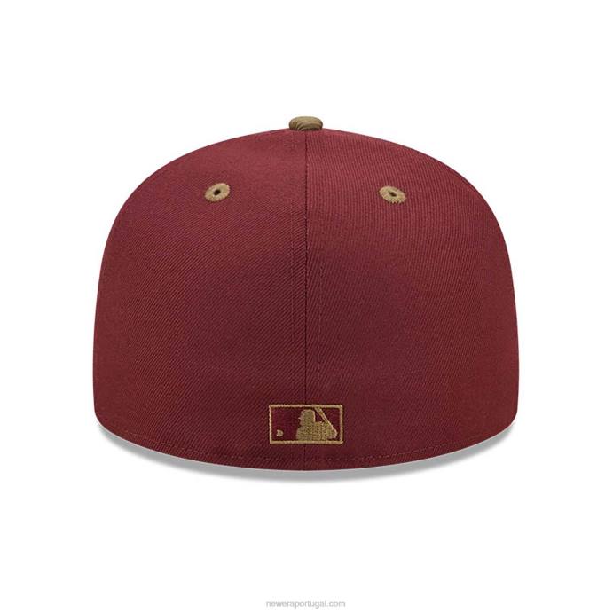 FFTN984 New Era Oakland Athletics MLB World Series Trail Mix Red Boné 59Fifty