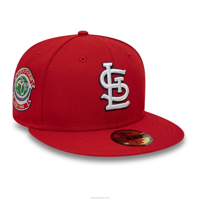 FFTN986 New Era st. Louis Cardinals National League Stadium Navy 59Fifty Boné Ajustado