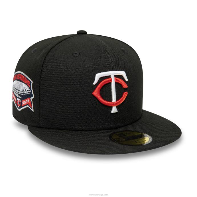 FFTN989 New Era minnesota twins estádio da liga americana boné preto 59fifty