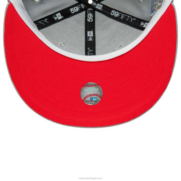 FFTN990 New Era Boné New York Yankees Grey Basics 59 Fifty