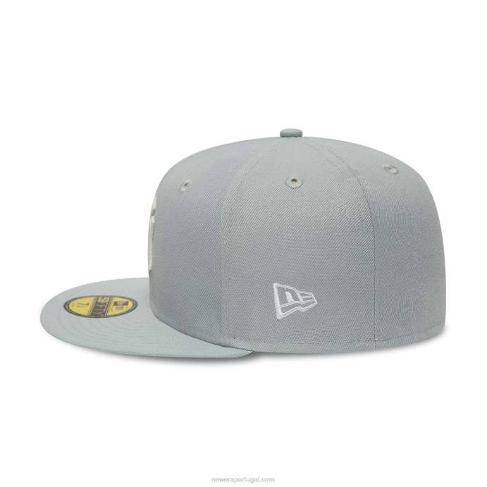 FFTN990 New Era Boné New York Yankees Grey Basics 59 Fifty