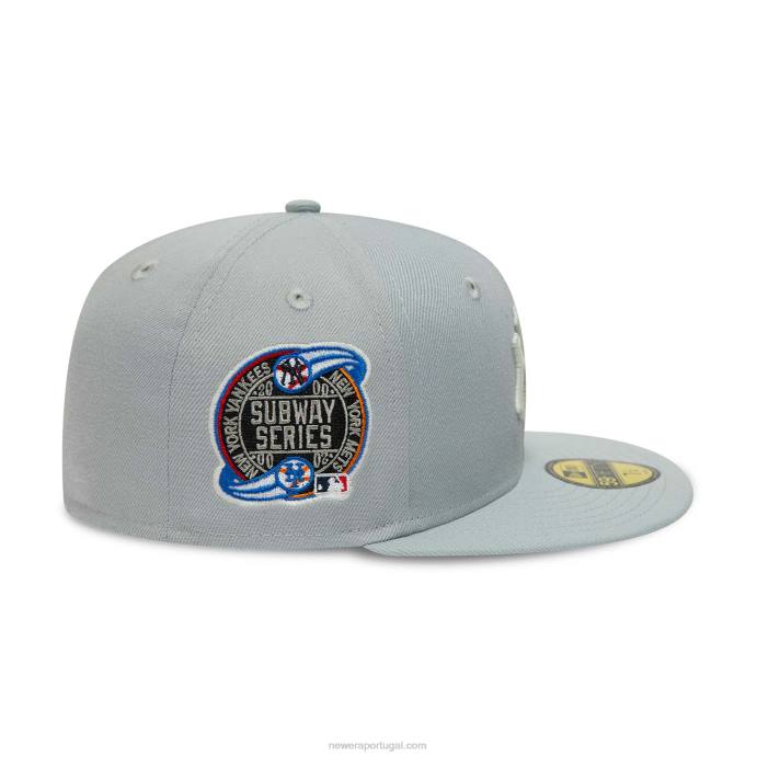 FFTN990 New Era Boné New York Yankees Grey Basics 59 Fifty
