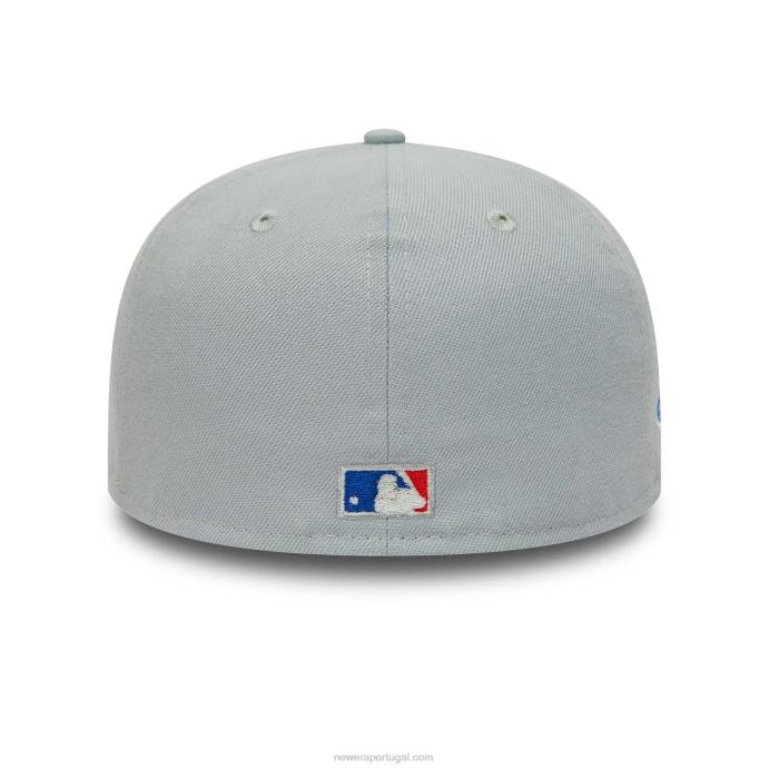 FFTN990 New Era Boné New York Yankees Grey Basics 59 Fifty