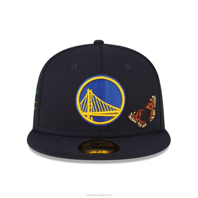 FFTN995 New Era boné golden state warriors feltro x nba navy 59fifty