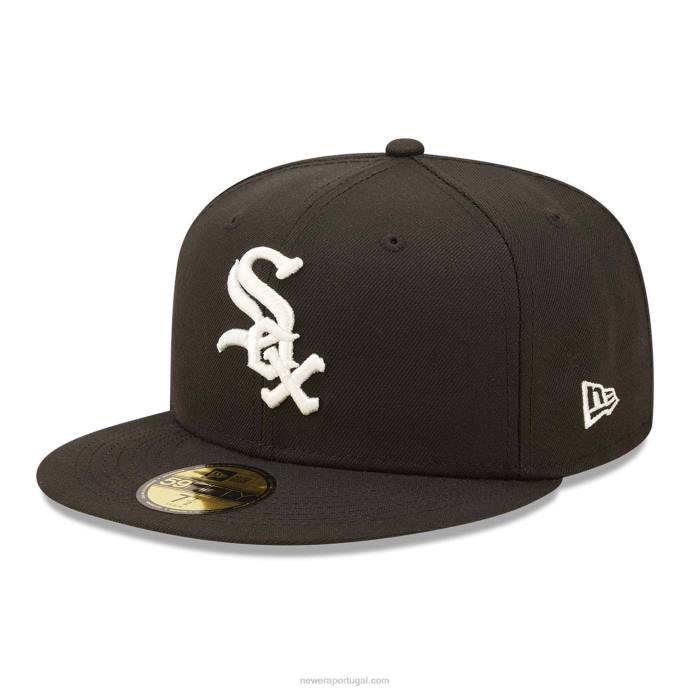 FFTN999 New Era Boné Chicago White Sox Citrus Pop Preto 59Fifty