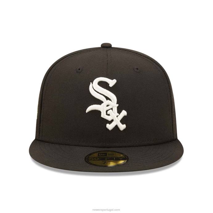 FFTN999 New Era Boné Chicago White Sox Citrus Pop Preto 59Fifty