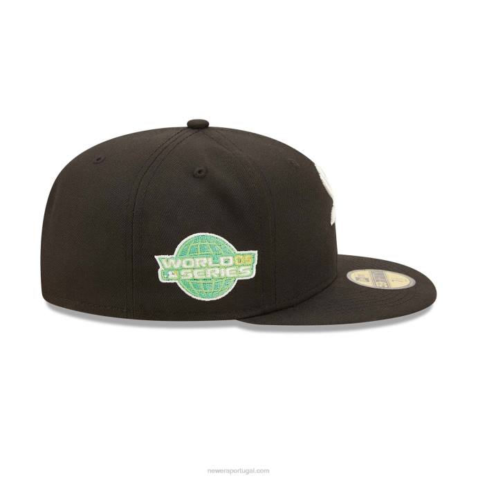 FFTN999 New Era Boné Chicago White Sox Citrus Pop Preto 59Fifty