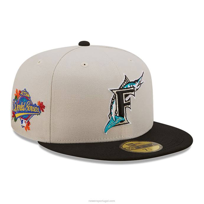 FFTN99 New Era boné justo florida marlins fall branco clássico 59fifty