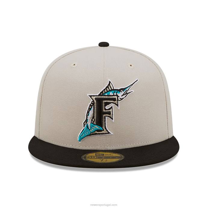 FFTN99 New Era boné justo florida marlins fall branco clássico 59fifty