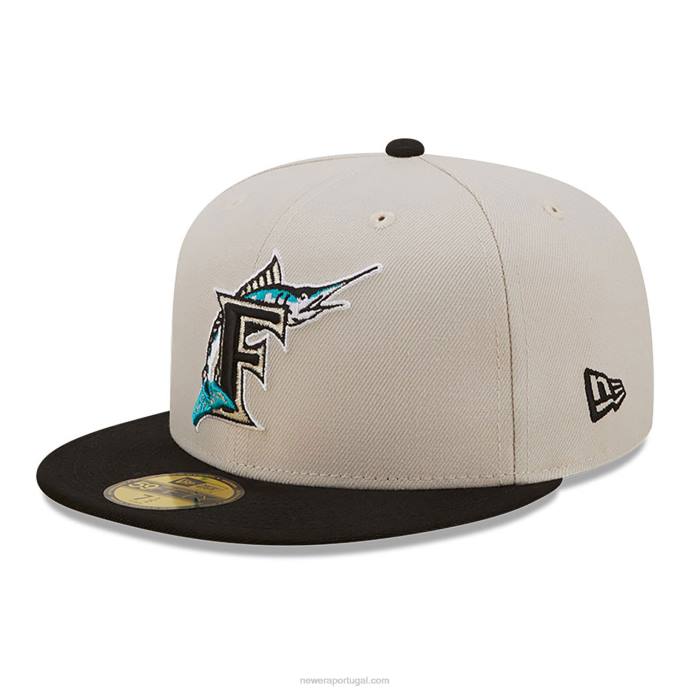 FFTN99 New Era boné justo florida marlins fall branco clássico 59fifty
