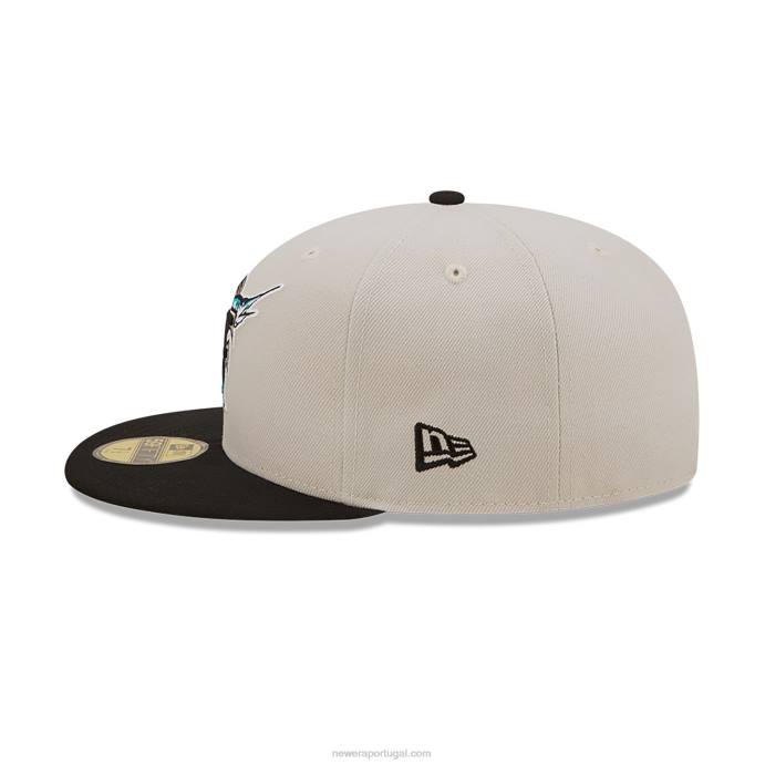 FFTN99 New Era boné justo florida marlins fall branco clássico 59fifty