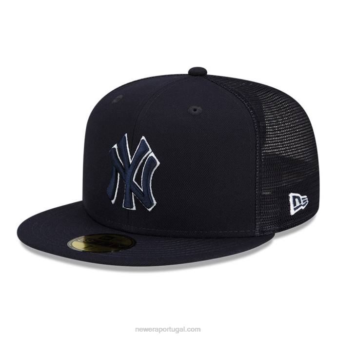 FFTN9 New Era treino de rebatidas do new york yankees mlb boné 59fifty da marinha