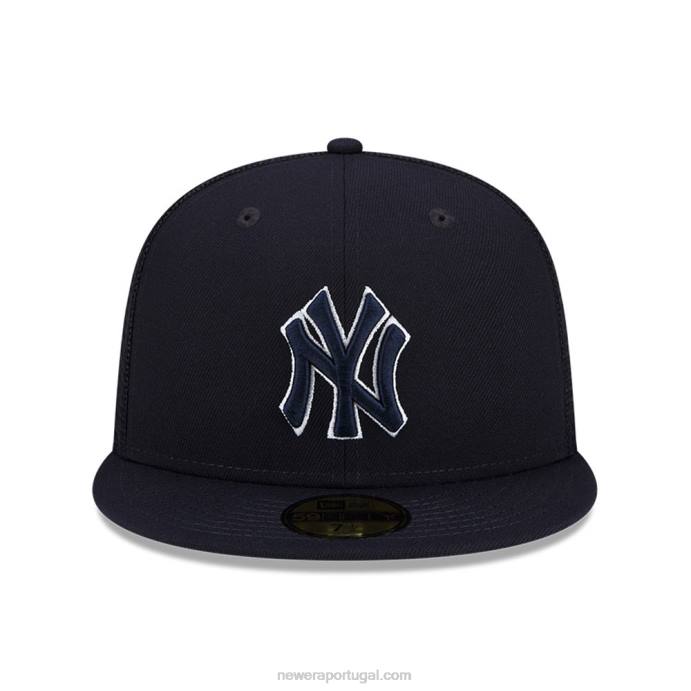 FFTN9 New Era treino de rebatidas do new york yankees mlb boné 59fifty da marinha