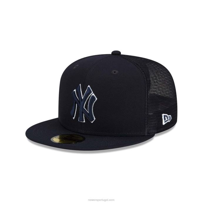 FFTN9 New Era treino de rebatidas do new york yankees mlb boné 59fifty da marinha