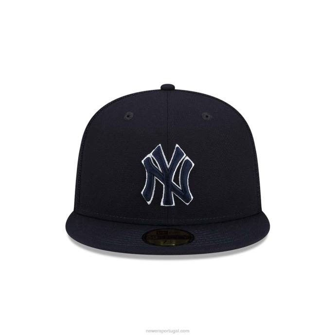 FFTN9 New Era treino de rebatidas do new york yankees mlb boné 59fifty da marinha