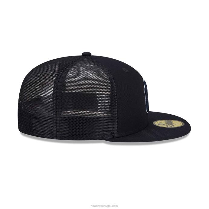 FFTN9 New Era treino de rebatidas do new york yankees mlb boné 59fifty da marinha