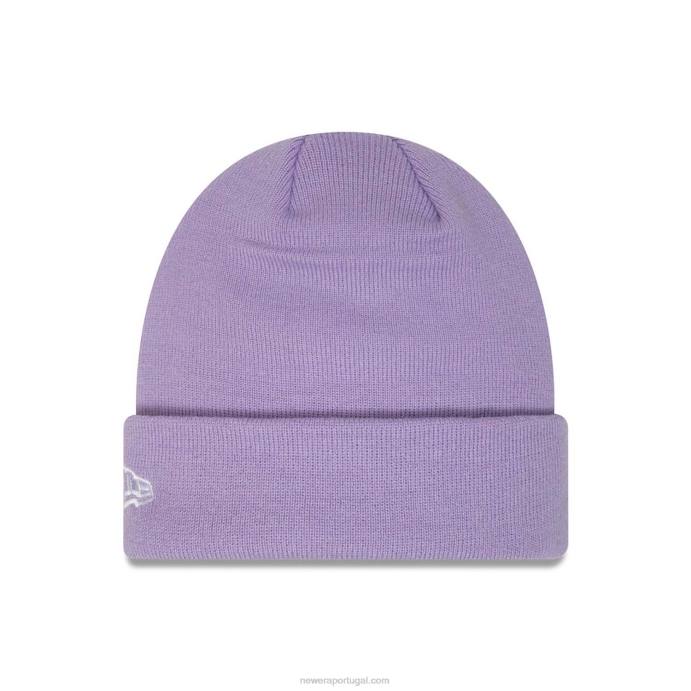 FFTN2329 New Era tottenham hotspur fc gorro de malha punho roxo pastel sazonal sazonal