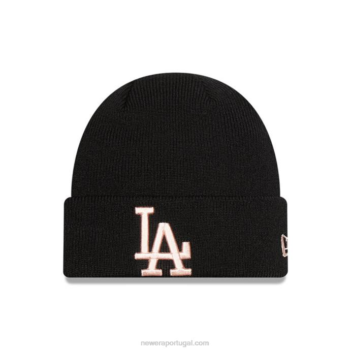 FFTN2333 New Era gorro preto infantil la dodgers league essencial