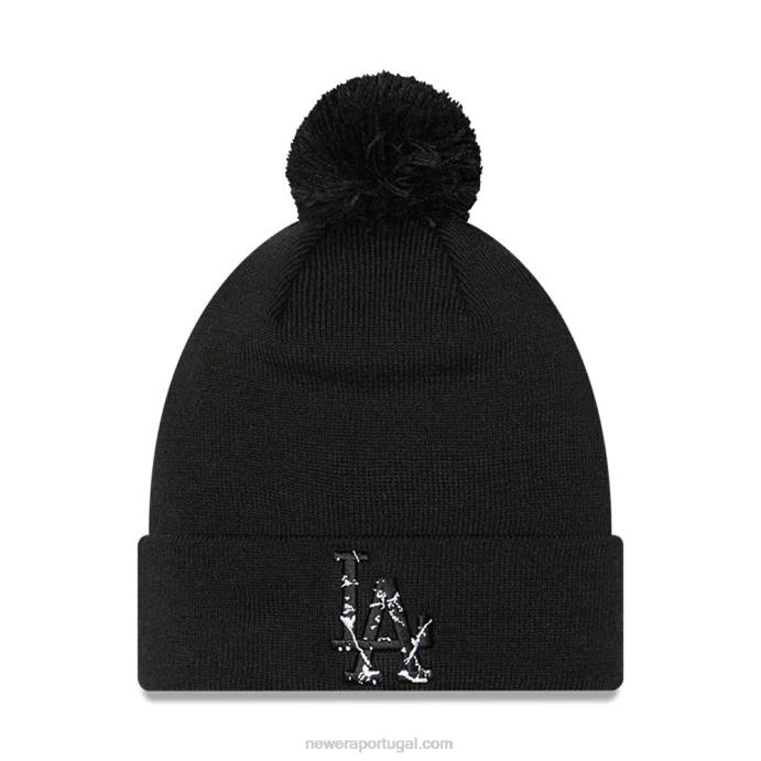 FFTN2335 New Era gorro preto la dodgers infill