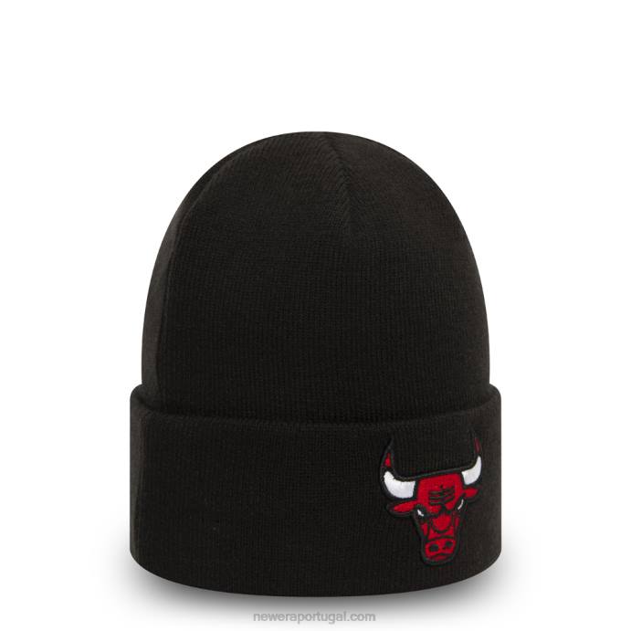 FFTN2337 New Era gorro preto chicago bulls essencial